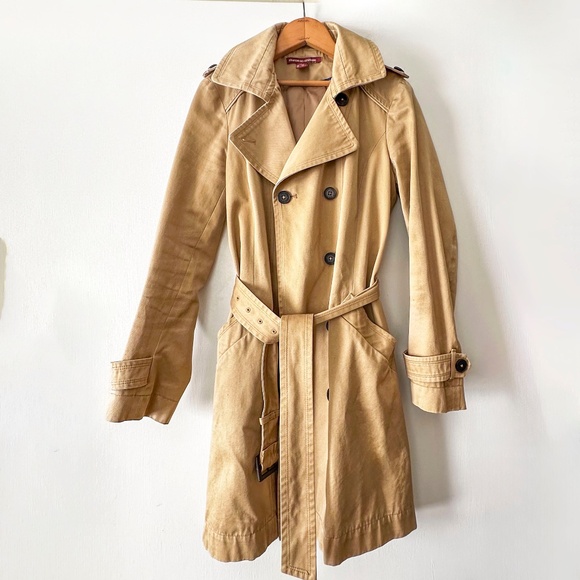 Comptoir des Cotonniers French Tan Trench Size 40 (10 in US) - Picture 1 of 4